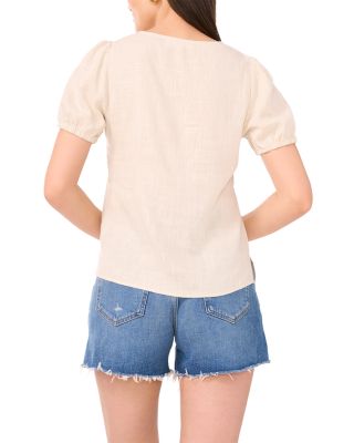 Short Sleeve Tie Front Top 