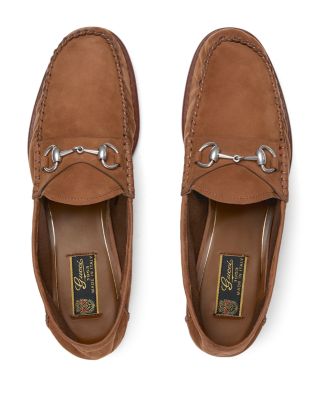 Men's Horsebit Suede Moccasins