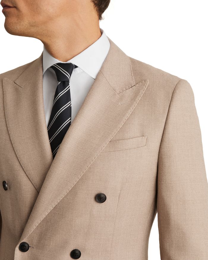 Double Breasted Peak Lapel Slim Fit Blazer