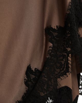 Anais Draped Lace Dress