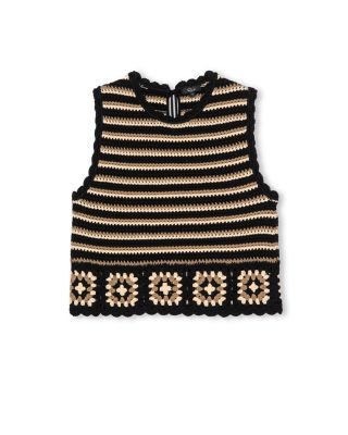 Hazel Crochet Knit Top