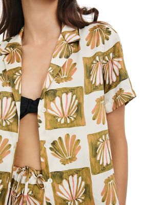 Theis Printed Notch Collar Shirt