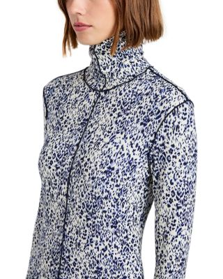 Audrey Cheetah Roll Neck Top