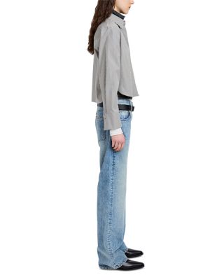 Olive Shirt in Stripe Cotton