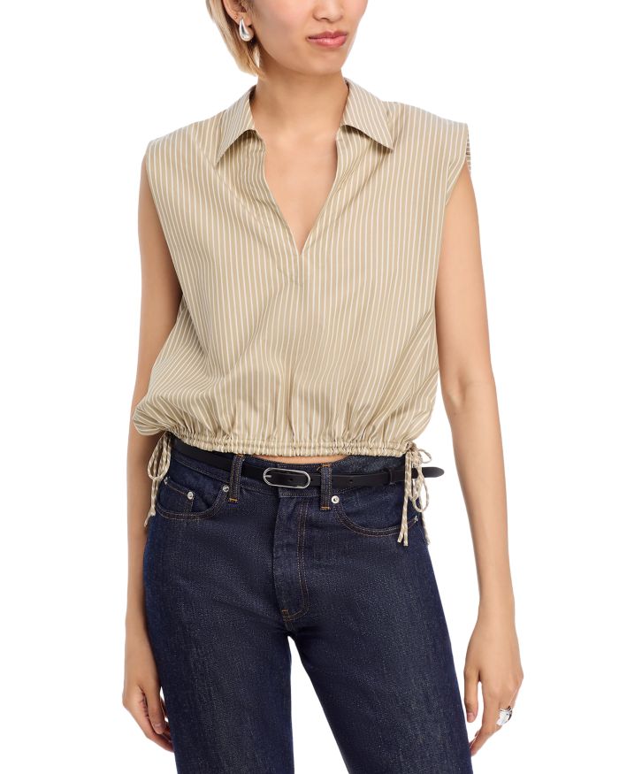 Fiona Striped Sleeveless Tee