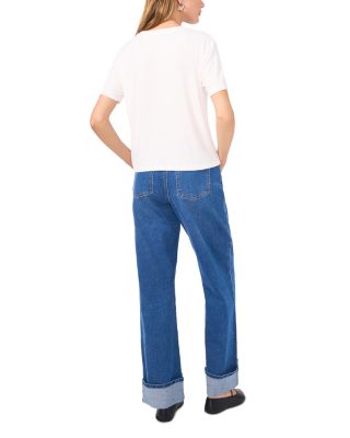 Rib Jersey Crop Boxy Tee