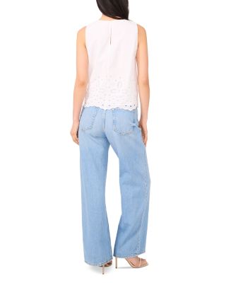 Sleeveless Embroidered Blouse