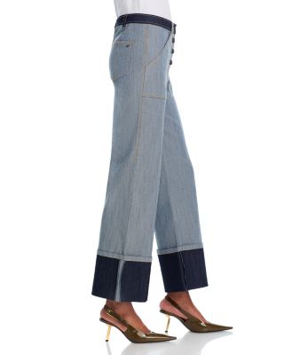 Cuffed Benji Jeans in Light Indigo