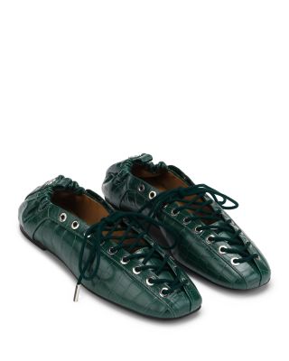 GANNI - Women's Lace Up Loafers