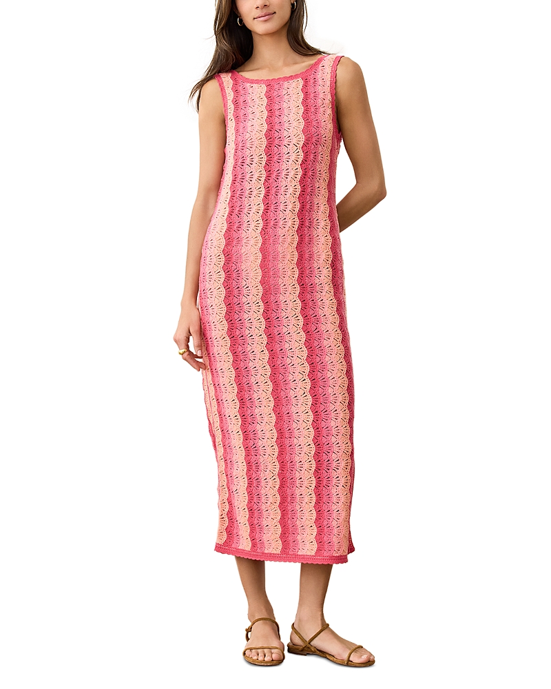 Marine Layer Mirage Sleeveless Midi Sweater Dress In Multi