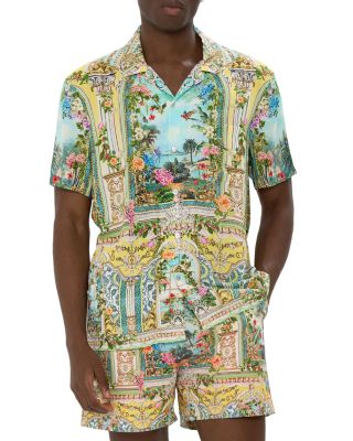 Printed Short Sleeve Camp Shirt