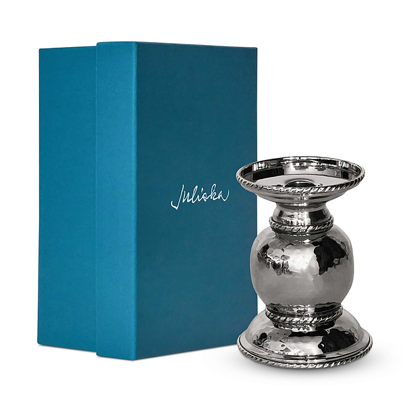 Juliska Graham 5 Pillar/taper Candleholder In Silver