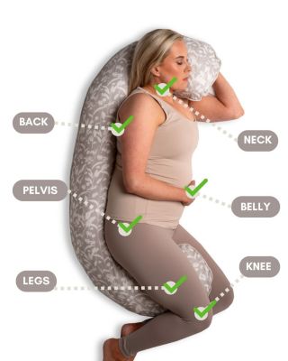  Full C-Shaped Body Pillow Pregnancy Endometriosis Menopause