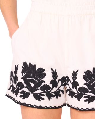 Embroidered Pull On Shorts  