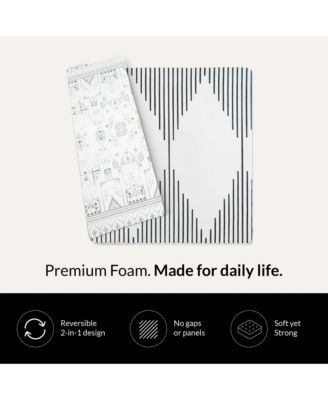  Reversible Baby PlayMat - Art Deco Inspired Design – Soft, Non-Toxic Foam – Waterproof, Easy to Clean