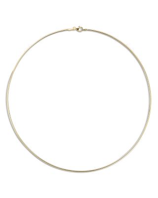 Wire Chain Collar Necklace in 14K Yellow Gold