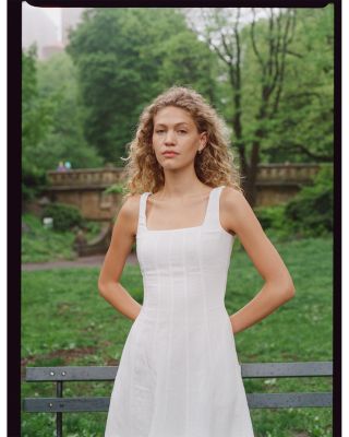 Birdie Square Neck Midi Dress