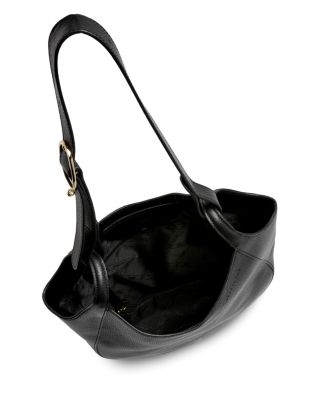 Le Foulonn&eacute; Large Leather Hobo Bag