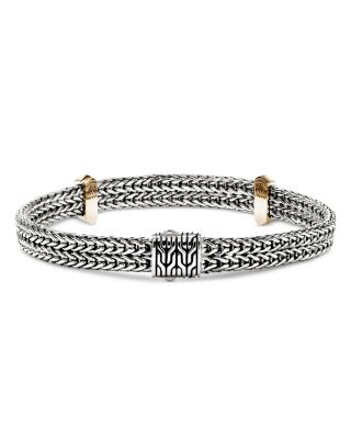 Sterling Silver & 14K Yellow Gold Icon Link Bracelet