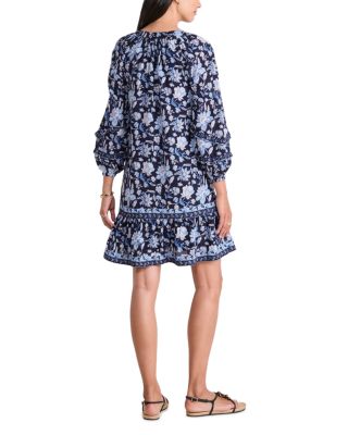 Vineyard Tile Print Shirt Dress