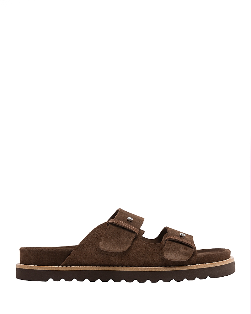 Jenni Kayne Women's Hutton Suede Slide Sandals In Brown