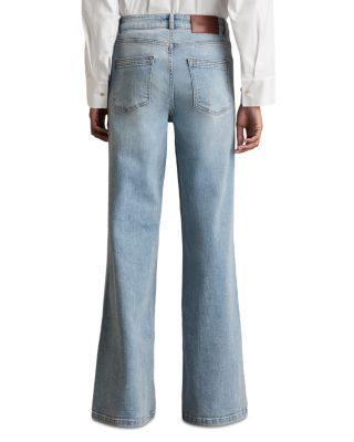 Bonnie Mid Rise Flare Jeans in Light Blue