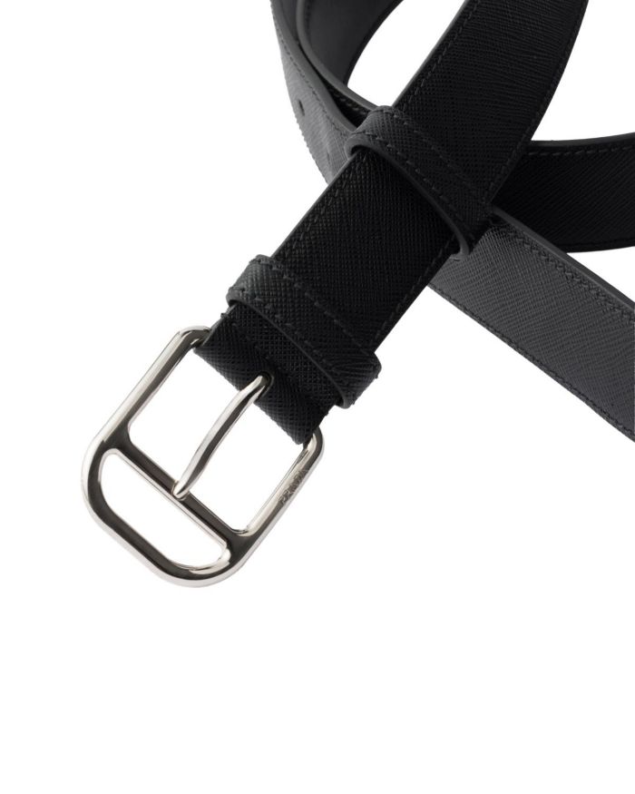Saffiano Leather Belt