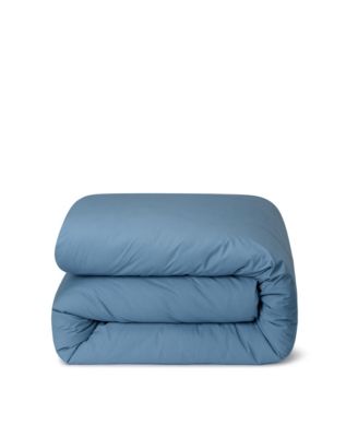 Washed Cotton Percale Duvet Cover, Queen