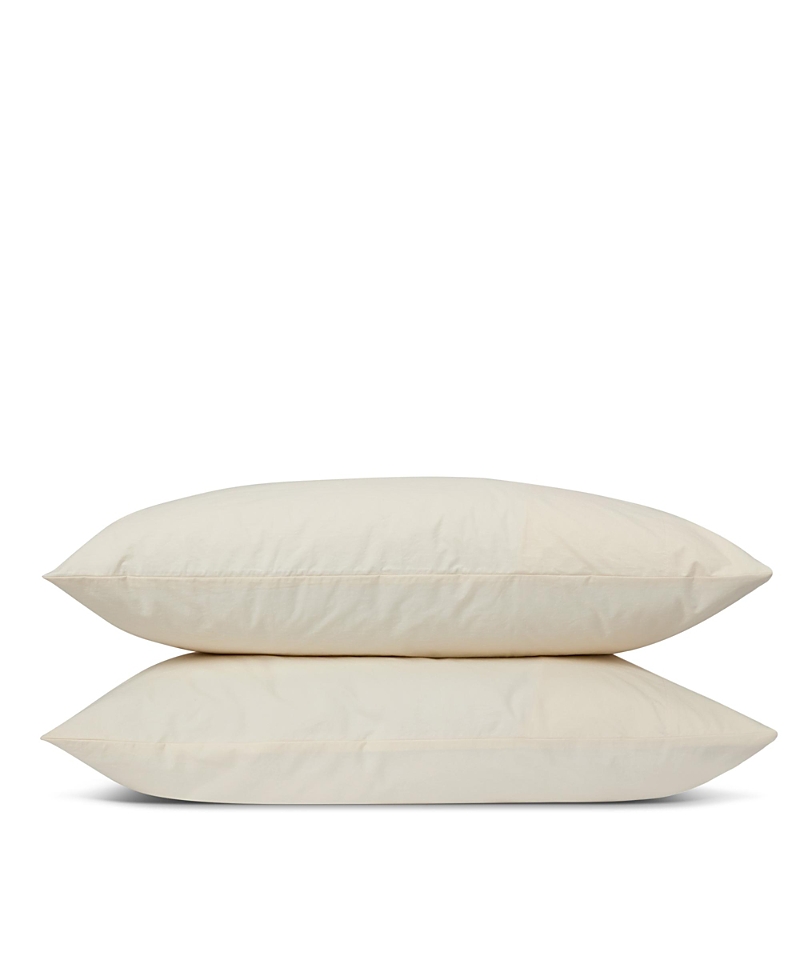 Piglet In Bed Washed Cotton Percale Pillowcase Pair, King In Neutral