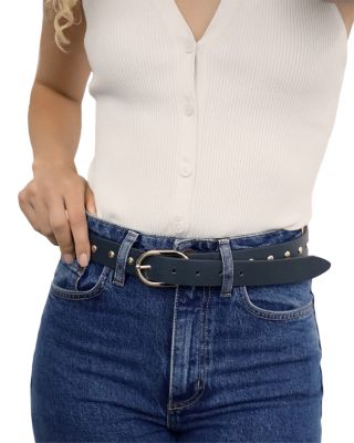 Women's Boyfriend Stud Leather Belt