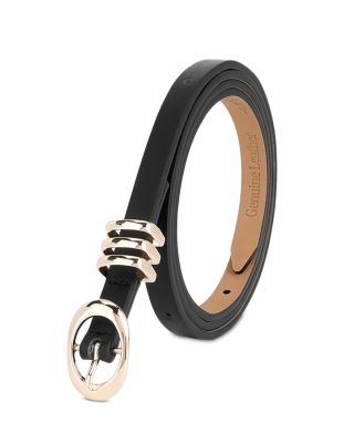 Women's Classic Skinny Leather Belt