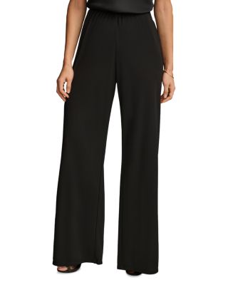 Flat Front Wide Leg Pants
