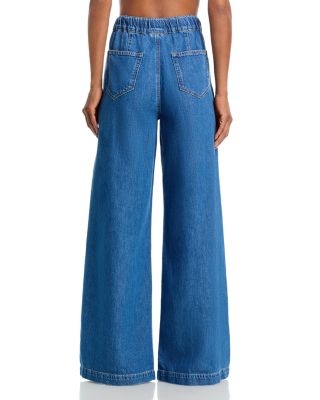 Rumi High Rise Wide Leg Jeans in Nimes