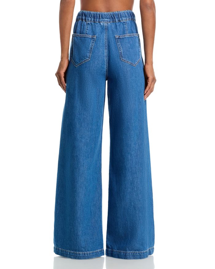 Rumi High Rise Wide Leg Jeans Nimes