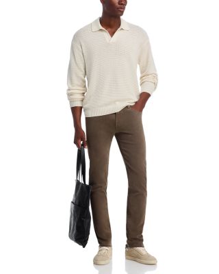 L'Homme Slim Brushed Twill Pants in Old Sage