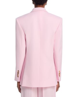 WARDROBE.NYC Double Breasted Blazer, Backless Halter Top & Low Rise Trousers