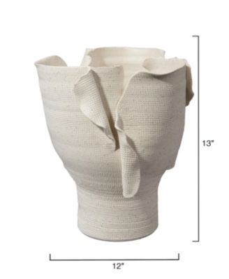  Torn Wide Porcelain Decorative Vessel