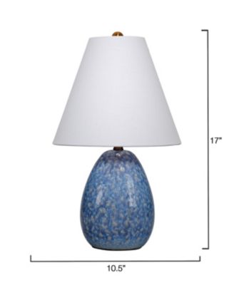  Raindrop Ceramic Table Lamp with Linen Shade