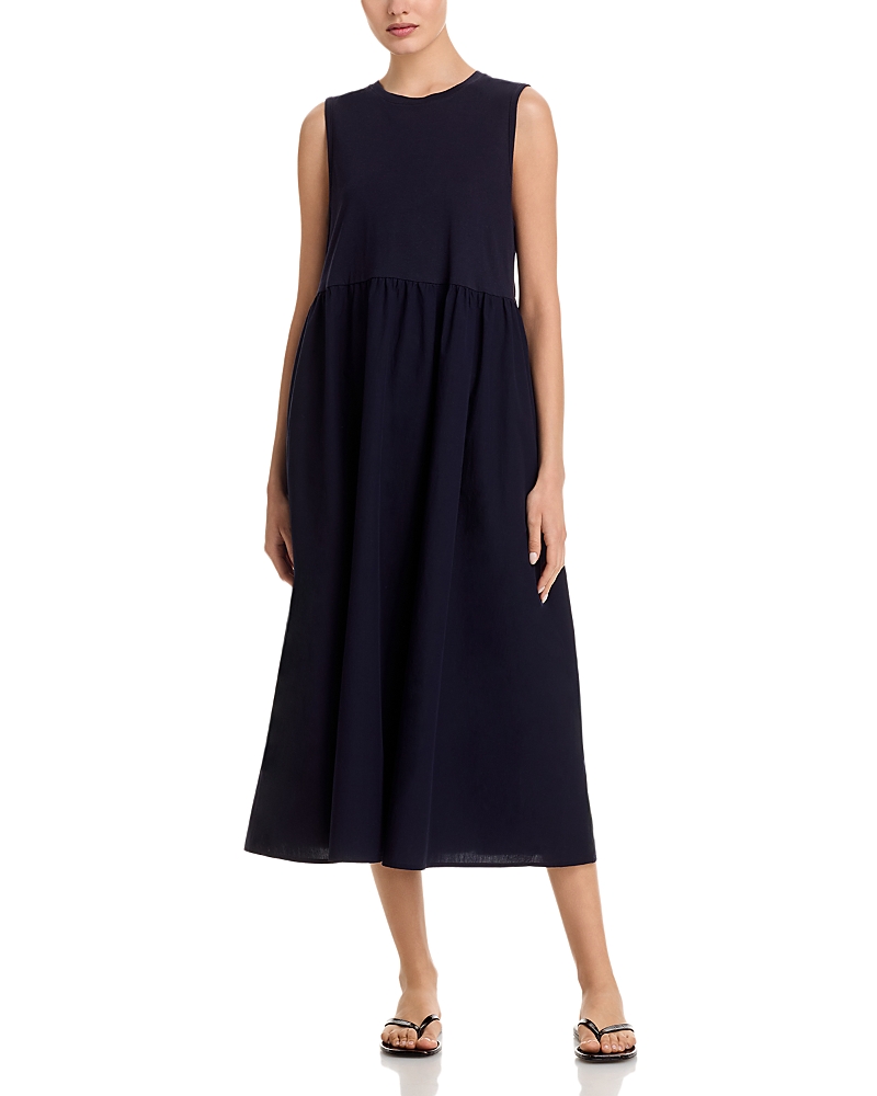 Eileen Fisher Sleeveless Organic Cotton Midi Dress