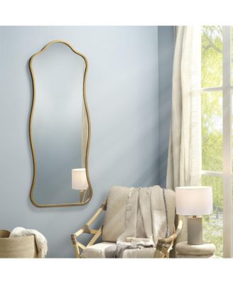 Aurora Wavy Iron Floor Mirror