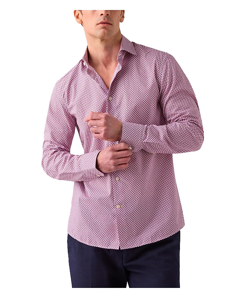 Robert Talbott Reynolds Geo Check Print Shirt