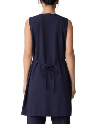 Cotton Pucker Back Tie Vest
