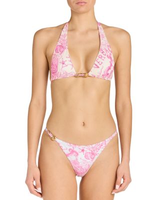 Barocco Safety Pin Halter Bikini Top