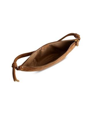 Suede Bolo Shoulder Bag