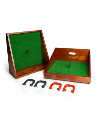 Mahogany Buckaroo Mini Horseshoes Game