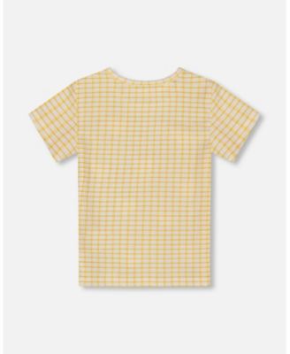  Girls' Crinkle Top with Applique - Big Kid