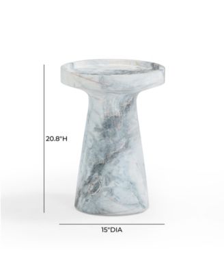 Zara Marble Indoor and Outdoor Side Table