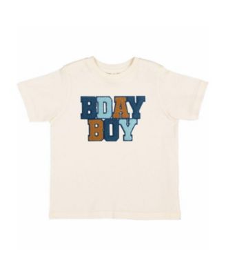 Sweet Wink - Boys' Birthday Boy Patch Short Sleeve T-Shirt - Baby, Little Kid, Big Kid