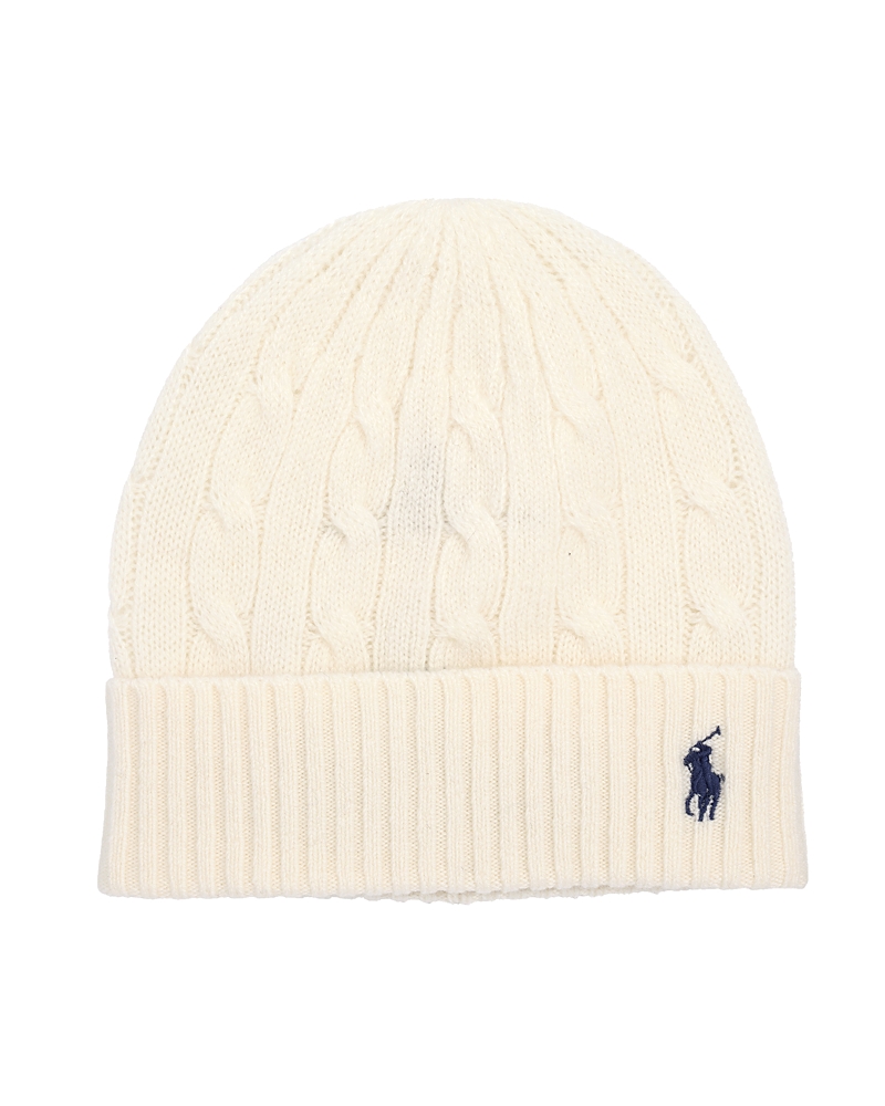 Polo Ralph Lauren Cable Wool-cashmere Beanie In Gold