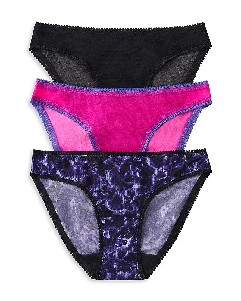 On Gossamer 3-pack Mesh Hip Bikinis In Multi